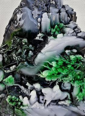 玉石丝绸之路摆件独山芙蓉石工艺品奇石原石石雕居家办公乔迁送礼