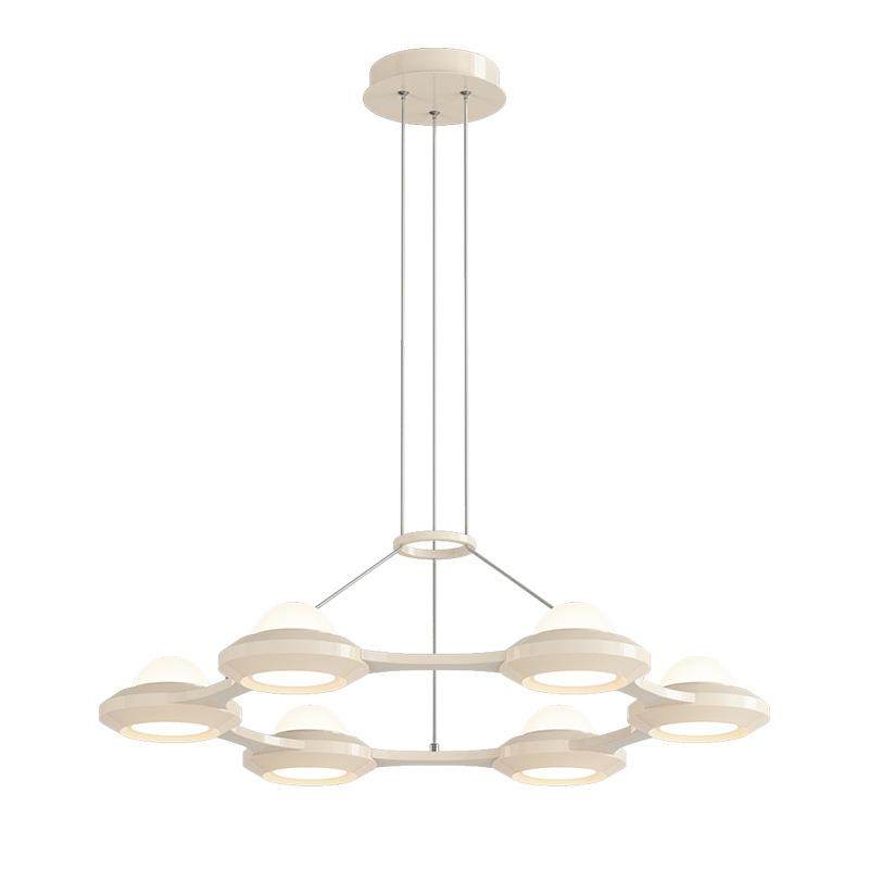 2025新款法式奶油风创意大厅主灯全光谱护眼广东中山灯具客厅吊灯,淘宝优惠券,粉丝福利购,淘宝优惠卷