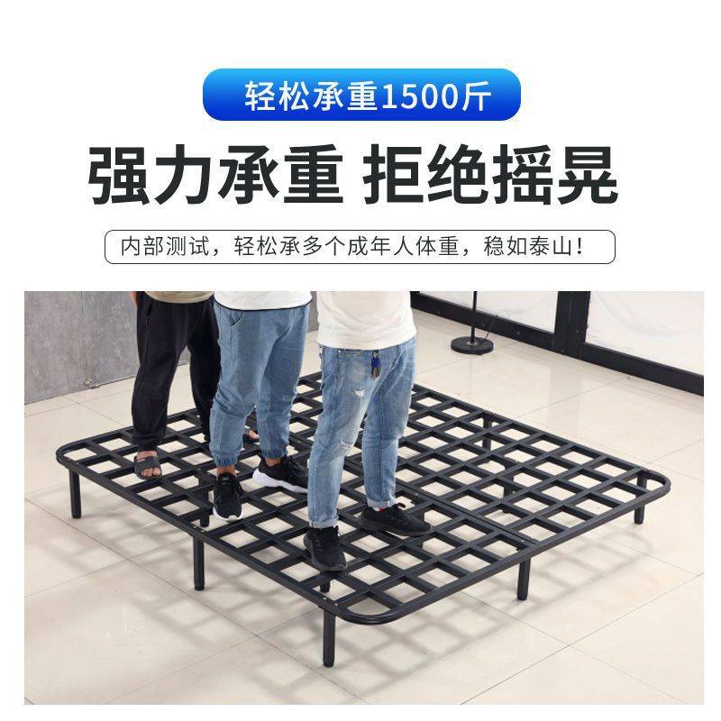 排骨架床骨架子床板支撑架床架支撑杆1.5米1.8米全钢铁架龙骨架 - 图0