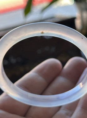 云臻阁天然海洋玉髓草花细款冰透马料草花手镯飘花58口径