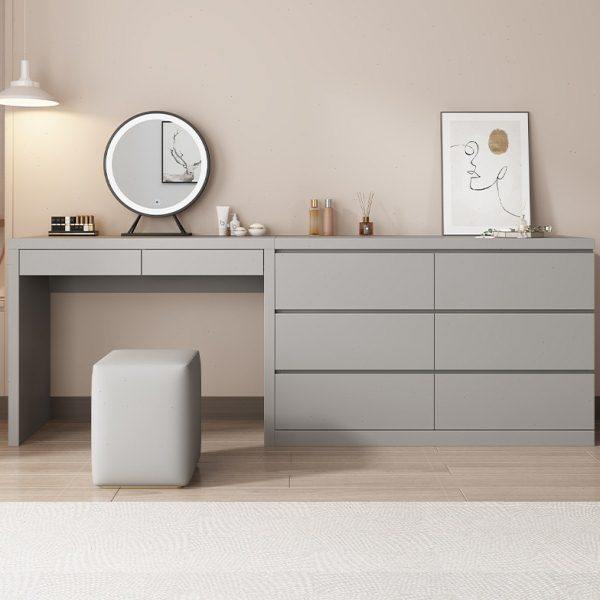 梳妆台卧室现代简约斗柜化妆台一体组合新款高级床尾收纳柜化妆桌,淘宝优惠券,粉丝福利购,淘宝优惠卷