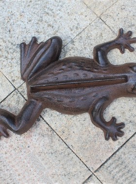 欧式复古铸铁青蛙别墅花园v庭院庭院鞋刮鞋底泥土刮居家居饰品摆