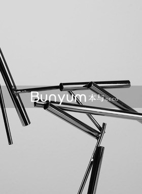 现代抽象c金属线条丹顶鹤动物摆件样板间家居儿童房客厅软装饰品