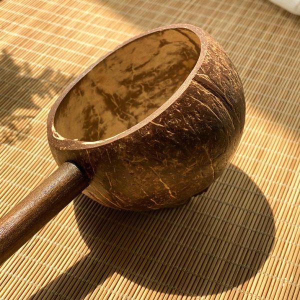 东南亚椰壳舀水勺木日式长柄水勺水瓢浇花勺子家用SPA茶道创意勺,淘宝优惠券,粉丝福利购,淘宝优惠卷