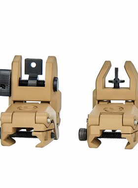 UMP45激趣HK416机械瞄SCARJM金属准星马盖普MK17折叠机瞄前后套