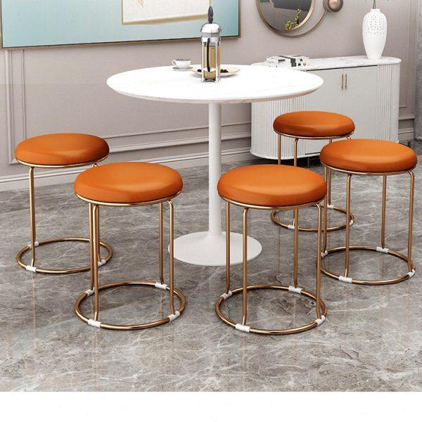 轻奢小凳子家用网红圆凳客厅矮凳卧室梳妆凳餐桌椅可叠放收纳板凳,淘宝优惠券,粉丝福利购,淘宝优惠卷