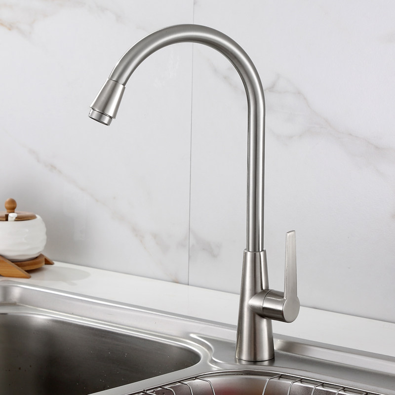 新品厨房单冷水龙头洗菜盆面盆水槽龙头立式入墙黄铜阀芯龙头单冷,淘宝优惠券,粉丝福利购,淘宝优惠卷