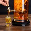 Slender glass soaked wine bottle, thickened ginseng soaked wine tank, special E-use wine tank for wine making, 10kg sealed, can bring tap wine