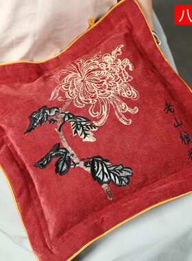 老山檀香粉末小抱枕枕头车载靠枕腰枕红木家居饰品送礼收藏品抱枕