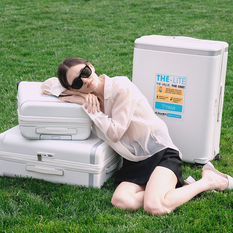 D. KWEN/迪柯文o新款商务小行李箱密码旅行拉杆箱大容量20寸登机 - 图1