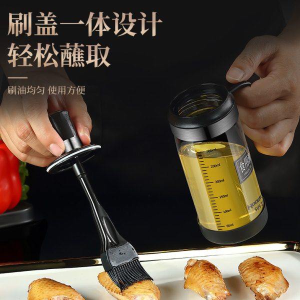 油刷油瓶一体玻璃耐高温家用厨房烙饼烤肉烧烤工具硅胶油刷油刷子,淘宝优惠券,粉丝福利购,淘宝优惠卷