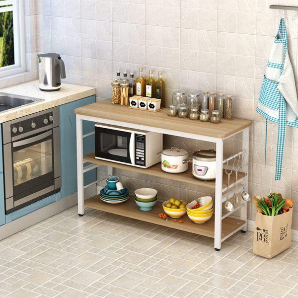 厨房桌子切菜桌微波炉置物架落地式烤箱收纳柜储物台柜子一件起批,淘宝优惠券,粉丝福利购,淘宝优惠卷