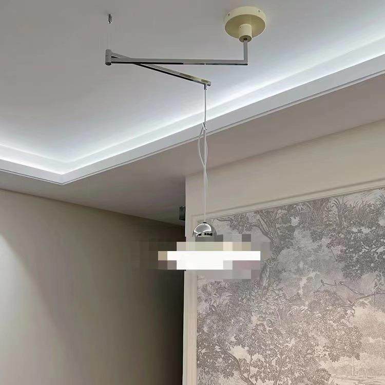 摇臂可位移中古包豪斯复古飞碟餐厅灯北欧创意简约岛台奶油风吊灯,淘宝优惠券,粉丝福利购,淘宝优惠卷