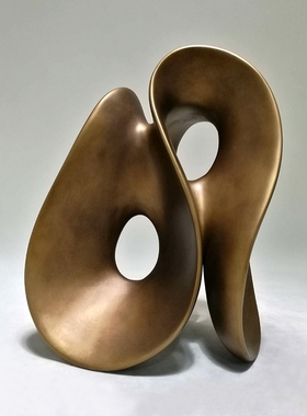 抽象艺术雕塑装饰品酒店样板房客厅摆H设现代简约树脂摆件家居饰