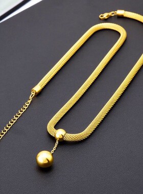 Emin空心花圆B珠流苏珠吊坠项炼W