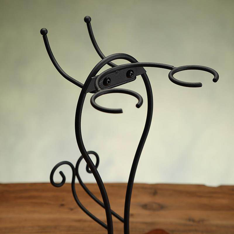 欧式实木红酒杯架创意倒挂悬挂杯家用高脚杯醒酒器展示架摆件装饰,淘宝优惠券,粉丝福利购,淘宝优惠卷