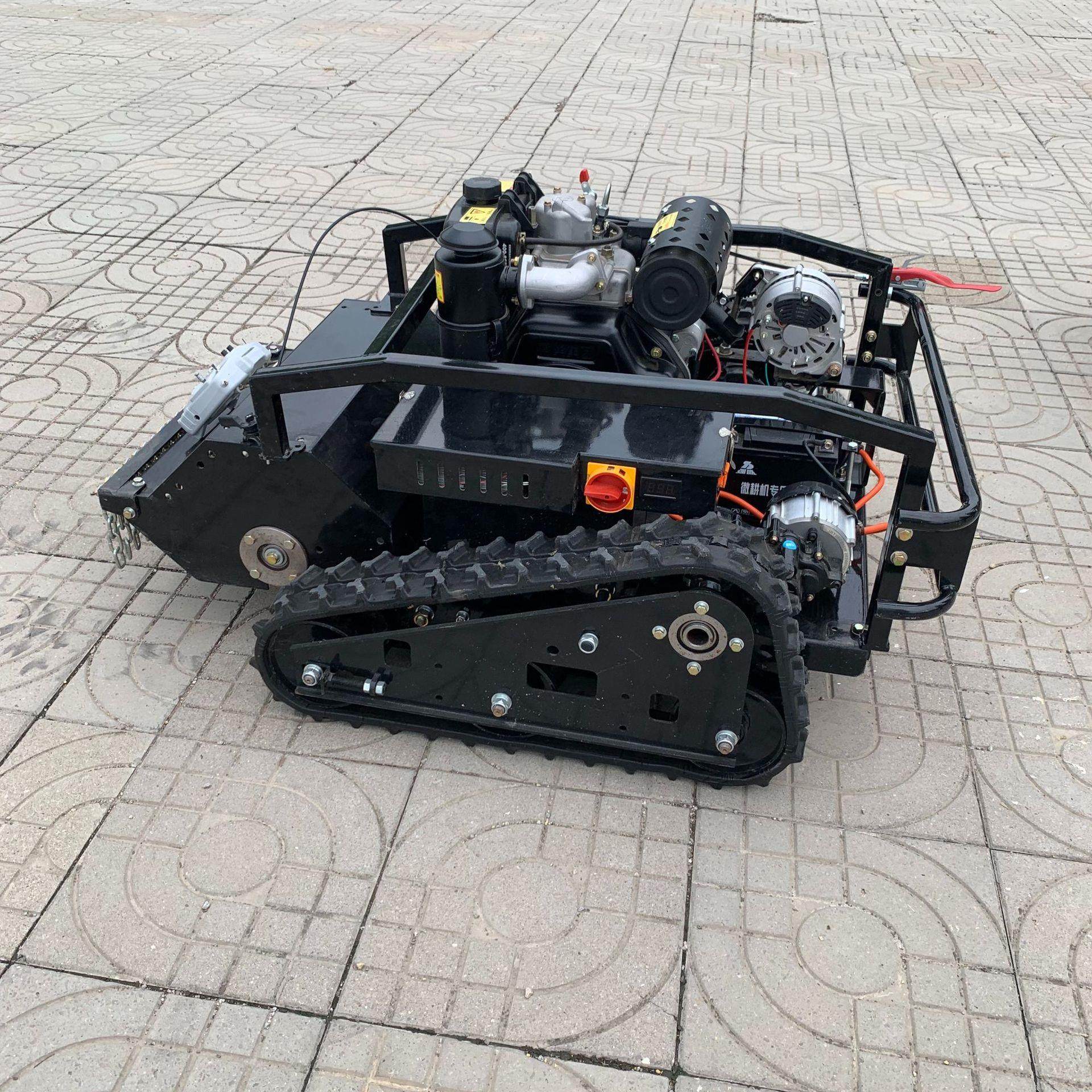 无线遥控履带割草 河道护坡小型碎草还田机 全地形汽油柴油灭草机,淘宝优惠券,粉丝福利购,淘宝优惠卷