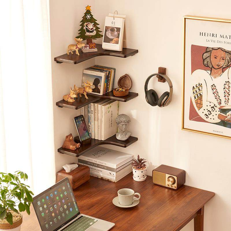 实木墙角置物架房架墙上78050131度拐角隔板悬空搁板墙书面转厨角,淘宝优惠券,粉丝福利购,淘宝优惠卷