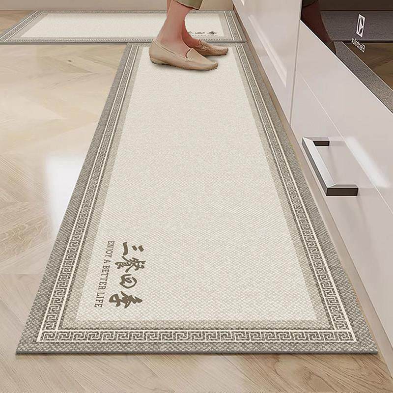 矽藻泥厨房地垫2023新款吸水防滑防油家用门口防滑垫新中式可定制,淘宝优惠券,粉丝福利购,淘宝优惠卷