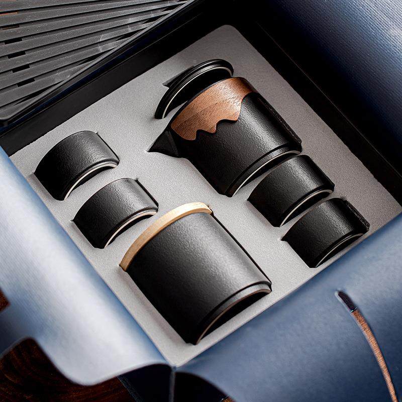 黑陶旅行16770夫茶套装四户外出差具泡茶茶壶露营功随行便携车载,淘宝优惠券,粉丝福利购,淘宝优惠卷