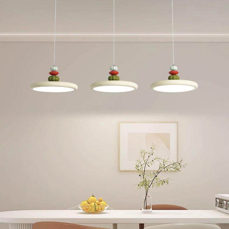 餐吊灯厅三头飞碟流行奶灯法式油风餐桌灯护眼现代简约创意517岛,淘宝优惠券,粉丝福利购,淘宝优惠卷
