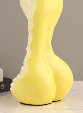 现代约仿1501真脂电绿色美人梨子桌树面摆件客厅卧室视柜家居装饰