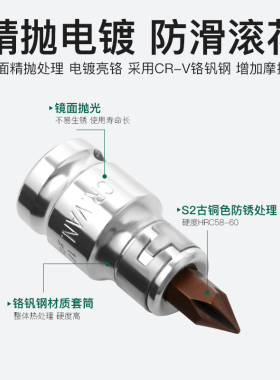 1/2大飞快速扳手套筒十字批头一字电动扳手工具配件ph2ph3螺母批