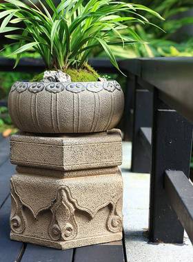 创意景观花盆园艺盆景园林装饰摆件户外庭院植物角布置花园造景