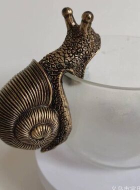 独立站 花园园艺蜗牛挂花盆杯装饰动物树脂工艺品家居装饰摆件