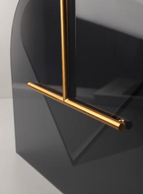 现代简约金属手提亚克杂志架书收酒纳报刊架书房店1406软装力家居