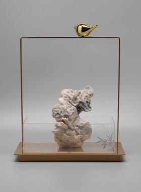 代新中式假禅意板房亚克力现PJK山摆设家居客厅装样饰品玄关景观