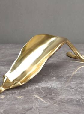 新中式黄铜卧树叶酒架样板楼房售部0009室书房餐客厅桌厅面饰品摆