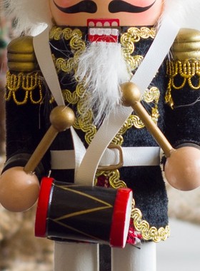 欧式30cm胡桃j夹子木偶士兵创意家居酒吧咖啡厅迎宾招财装饰摆件