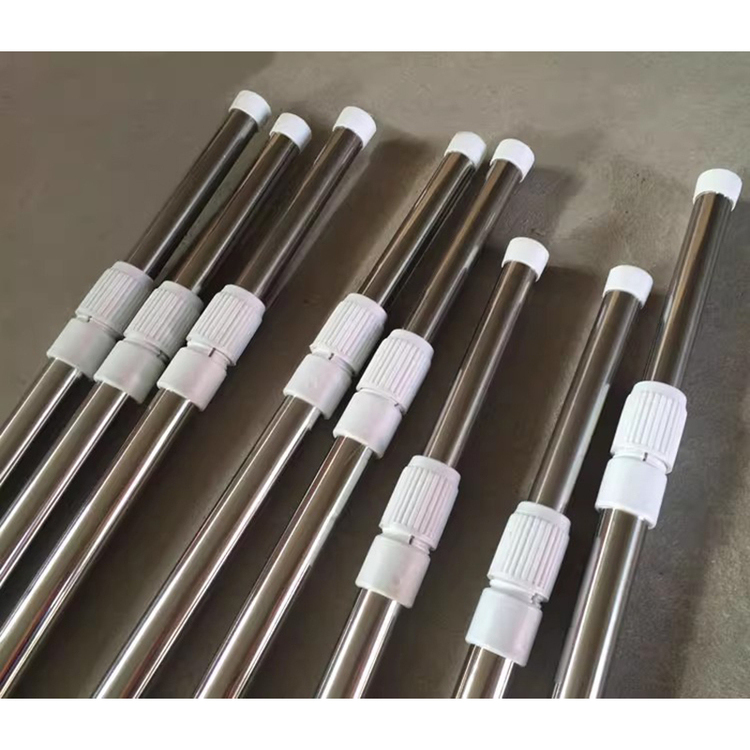 手持伸缩旗杆加厚不锈钢户外导游杆2米手摇3米收缩杆2.5米定制旗 - 图2