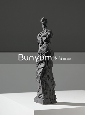 现代抽象人物陶瓷创n意摆件样板间博古架客厅玄关软装饰品家居摆