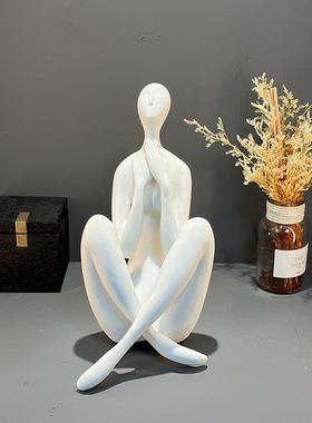 简约轻奢风人物造型雕塑摆设品家居软装饰品客厅电视柜创意摆件