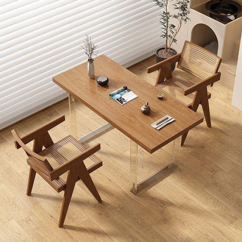 5V阳台茶桌组合悬浮亚克力茶几小户型实木日式家用茶台现代简约原,淘宝优惠券,粉丝福利购,淘宝优惠卷