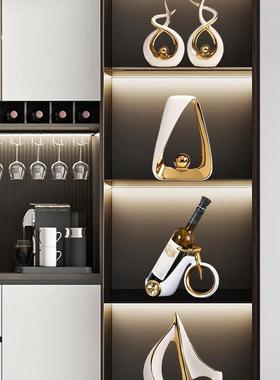 轻奢酒柜摆件客厅2025新款套装家居餐边柜子电视柜装饰感