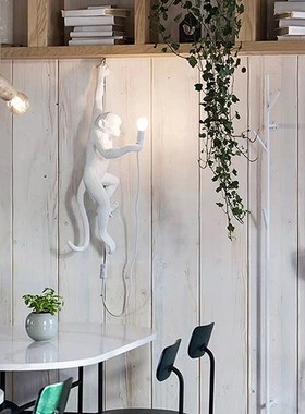 Seleatti猴子摆件床头灯夜灯创意氛围灯装饰礼物卧室台灯艺术品