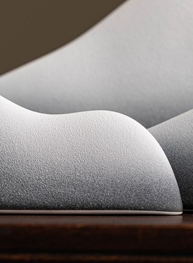 白瓷假山a小摆件创意微景观造景陶瓷客厅玄关中式装饰品摆设