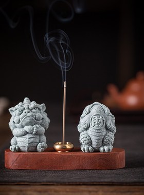 招财小貔貅创意家用室内线香香薰炉可爱治愈系扳手U礼品家居装饰