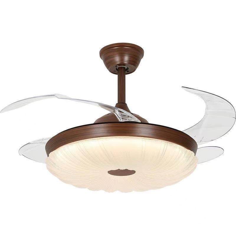 古风扇中灯餐厅卧室复古胡桃色隐形电扇42寸客厅护眼木488扇吊灯,淘宝优惠券,粉丝福利购,淘宝优惠卷