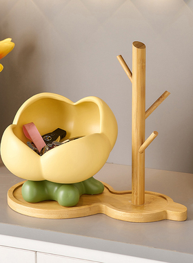 入户进门玄关鞋柜钥匙收纳摆件家居客厅桌面M装饰乔迁新居搬家礼