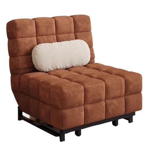 新款沙发床两用可躺可坐小户型奶油复古午睡出租屋高级折叠多功能 - 图3