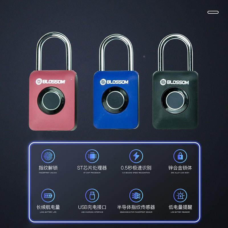 梅花指纹锁挂锁密指纹锁锁行李箱锁码屉ZW10抽锁,淘宝优惠券,粉丝福利购,淘宝优惠卷