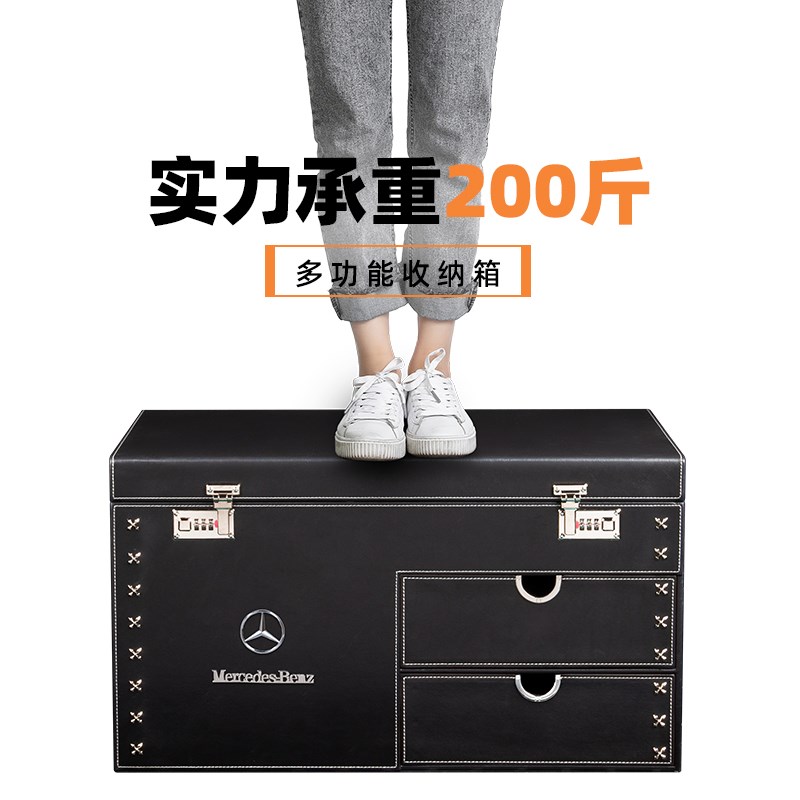 适用后备箱储物箱GiLA GLC GLE E级C级S级E300L车载汽车用收纳盒 - 图3