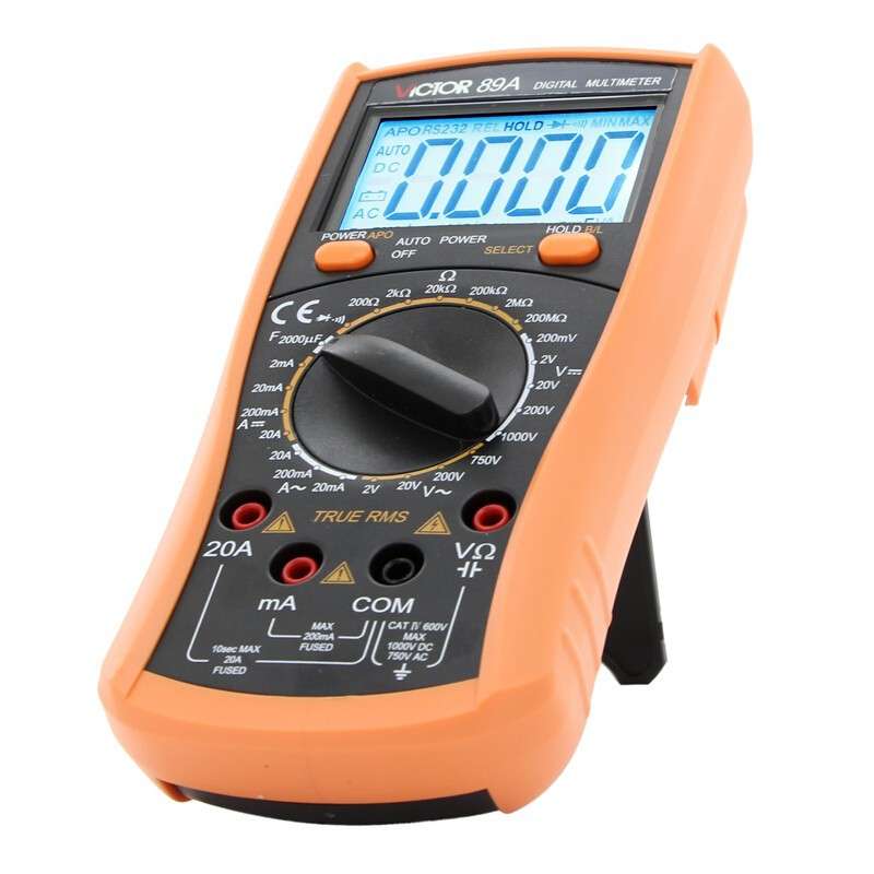 胜利万用表VC89A测电压电阻电流电容二极管VC89B可测温度 - 图0