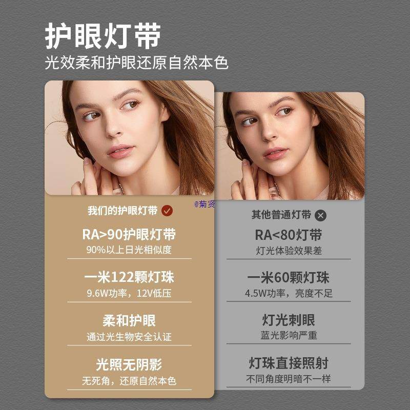 鹅蛋卧室化妆镜带灯壁挂卫生间梳妆台发光镜浴室智能镜触摸屏,淘宝优惠券,粉丝福利购,淘宝优惠卷