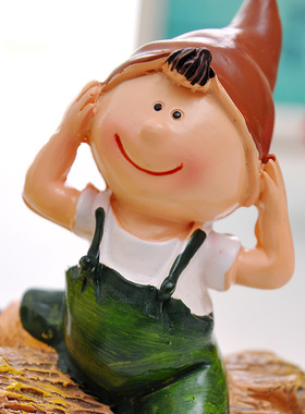 田园家居饰品创意树脂工r艺品小摆设书房桌面摆件个性少女生日礼