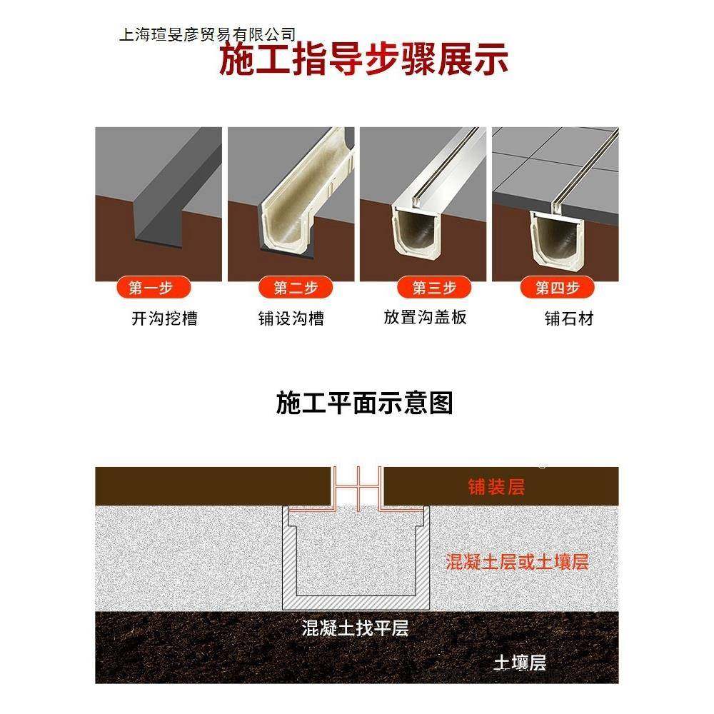 304不锈钢线性排水沟成品地沟U型槽缝隙式盖板厨房下水道阴沟水槽,淘宝优惠券,粉丝福利购,淘宝优惠卷
